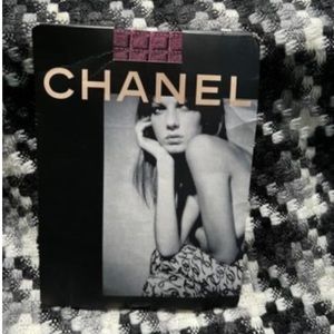 Chanel Pink/black Fancy Tights Size 4
